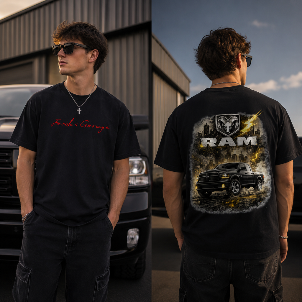 Ram 1500 Graphic on Back W/ Brand on Front